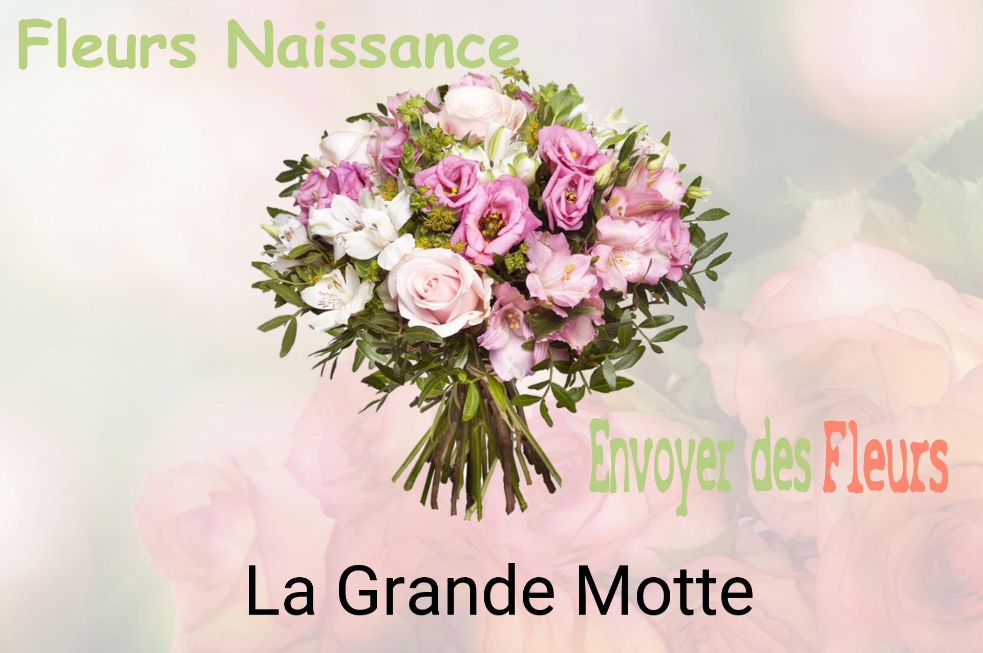Bouquet de fleurs de naissance livré à La Grande-Motte